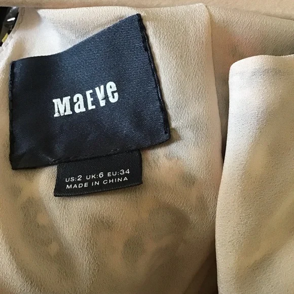 Anthropologie Maeve Isa multiple prints bohemian dress Sz 2 - Picture 7 of 8